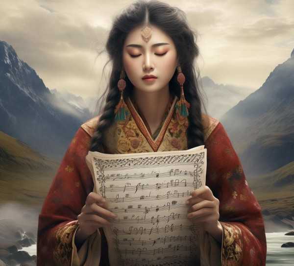 藏韵旋律，卓玛歌曲简谱的心灵之旅