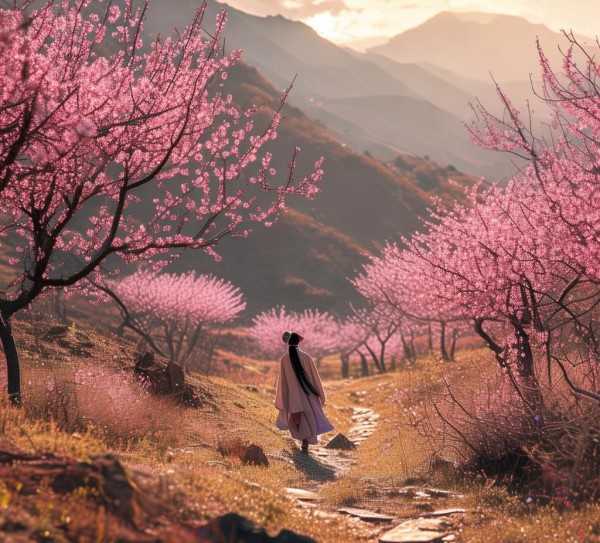 桃花盛开之地，歌词在那桃花盛开的地方的文化解读