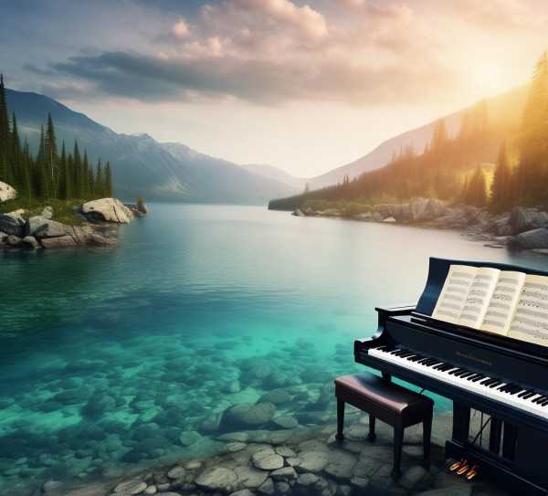 贝加尔湖钢琴曲，五线谱中的自然奇观揭秘